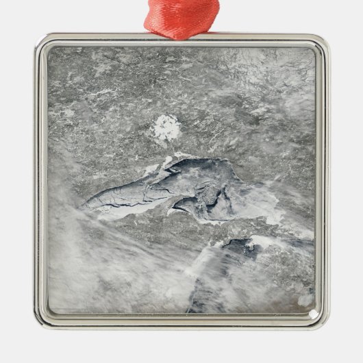 比較的珍しい氷の毛布 メタルオーナメント (正面)