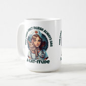 比較目的の猫ナース コーヒーマグカップ (正面左)