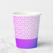 毘沙門亀甲柄の着物パターン 結婚前お披露目パーティー 紙コップ (裏面)