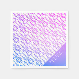 毘沙門亀甲毘沙門菊子日本の着物 スタンダードカクテルナプキン