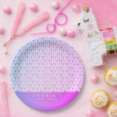 毘沙門亀甲毘沙門菊子日本の着物 ペーパープレート (パーティー)