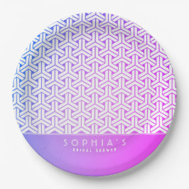 毘沙門亀甲毘沙門菊子日本の着物 ペーパープレート