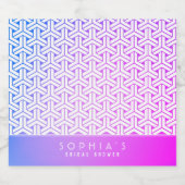 毘沙門亀甲 日本のKIMONO結婚のビール&リキュールラベル リキュールボトルラベル (シングルラベル)