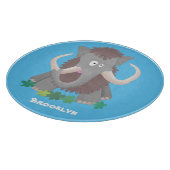 毛おもしろいのマンモス漫画イラストレーション カッティングボード (角)