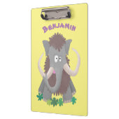 毛おもしろいのマンモス漫画イラストレーション クリップボード (左)