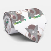 毛おもしろいのマンモス漫画イラストレーション ネクタイ (ロール)