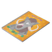 毛おもしろいのマンモス漫画イラストレーション ノートブック (左側)