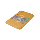 毛おもしろいのマンモス漫画イラストレーション バスマット (アングル)