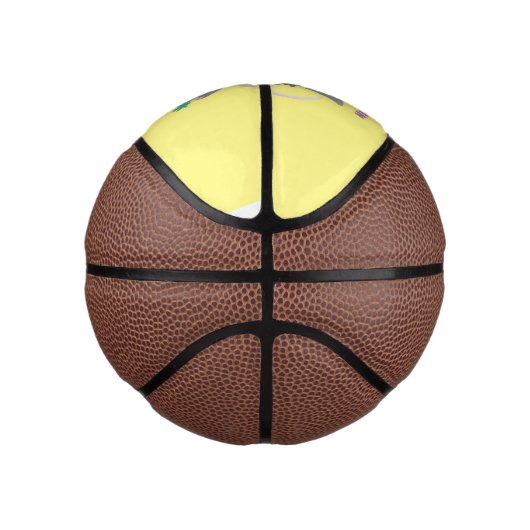 毛おもしろいのマンモス漫画イラストレーション ミニバスケットボール (右)