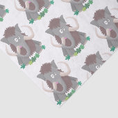 毛おもしろいのマンモス漫画イラストレーション 薄葉紙 (詳細)