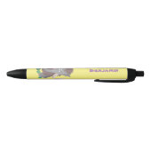 毛おもしろいのマンモス漫画イラストレーション 黒ボールペン (ボトム)