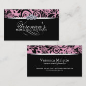 毛およびネイルサロンの名刺 名刺 (正面/裏面)