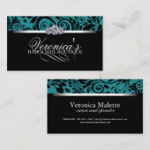 毛およびネイルサロンの名刺 名刺 (正面/裏面)