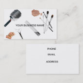 毛およびメーキャップアーティスト 名刺 (正面/裏面)