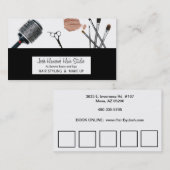 毛および化粧の名刺 名刺 (正面/裏面)