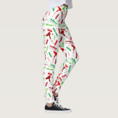 毛および美しい用具-休日色のレギンス レギンス (右)