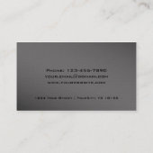 毛および美容院のロイヤリティカード-はさみ ロイヤリティカード (裏面)