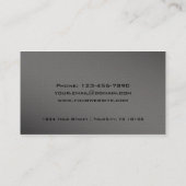 毛および美容院のロイヤリティカード-はさみ ロイヤリティカード (裏面)