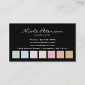 毛および美容院のロイヤリティカード ロイヤリティカード (裏面)