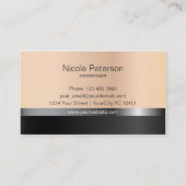 毛および美容院のロイヤリティカード ロイヤリティカード (裏面)