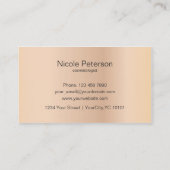 毛および美容院のロイヤリティカード ロイヤリティカード (裏面)