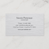 毛および美容院のロイヤリティカード ロイヤリティカード (裏面)