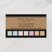 毛および美容院のロイヤリティカード ロイヤリティカード (裏面)