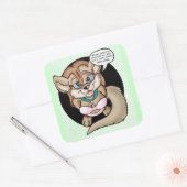 毛がない スクエアシール (封筒)