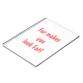 毛が太って見える ノートブック (左側)