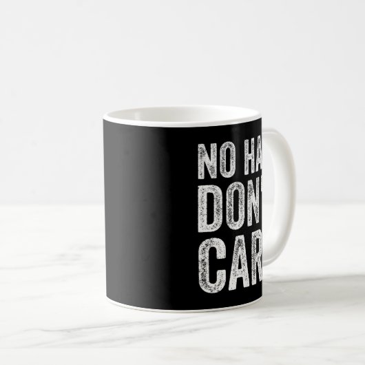 毛が禿げてい気におもしろいない コーヒーマグカップ (正面右)