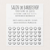 毛によって折られるロイヤリティのパンチカード 名刺 (内部フラット)