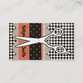 毛のせん断、美容師、名刺 予約カード