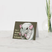 毛のないネズミ忘れ誕生日? カード (正面)