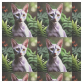 「毛のない猫のツナお洒落とシルキー」 ファブリック (見本)