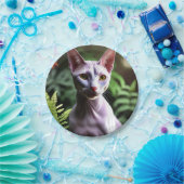 「毛のない猫のツナお洒落とシルキー」 ペーパープレート (パーティー)