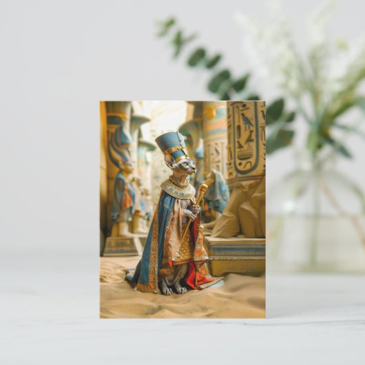 毛のない猫の王冠 ポストカード (スタンド正面)