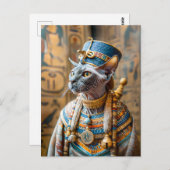 毛のない猫の王冠 ポストカード (正面/裏面)