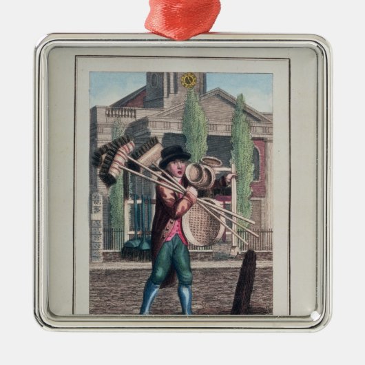 毛のほうき、Shoreditch教会 メタルオーナメント (正面)