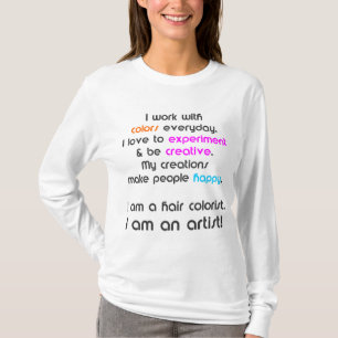 毛のカラーリストのTシャツ Tシャツ