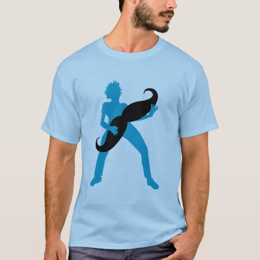 毛のギター Tシャツ (正面)