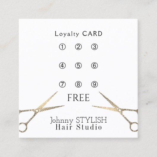 毛のスタジオのロイヤリティカード ロイヤリティカード (正面)