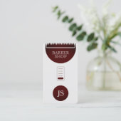 毛のトリマーの専門のおもしろいの一見 名刺 (スタンド正面)