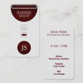 毛のトリマーの専門のおもしろいの一見 名刺 (正面/裏面)