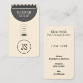 毛のトリマーの着色される専門のおもしろいの一見のセピア色 名刺 (正面/裏面)