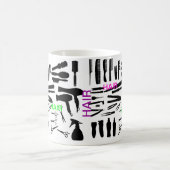 毛のドレッサーのマグ コーヒーマグカップ (中央)