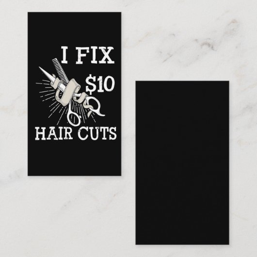 毛のドレッサーの理容師の美容師のギフトのサロンの所有者 名刺 (正面/裏面)