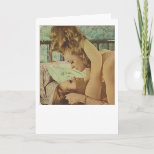 毛のバレンタイン シーズンカード (正面)