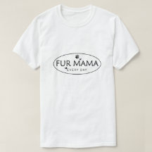 毛のママTシャツ、犬のママ、ペットのママ、猫のママ、ペット。