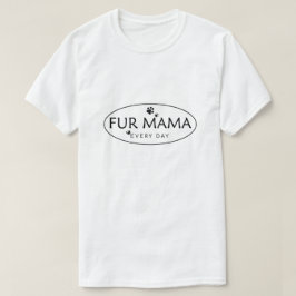毛のママTシャツ、犬のママ、ペットのママ、猫のママ、ペット。 Tシャツ