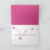 毛の上でバニーのスリッパがすぐによくなる カード (内部)